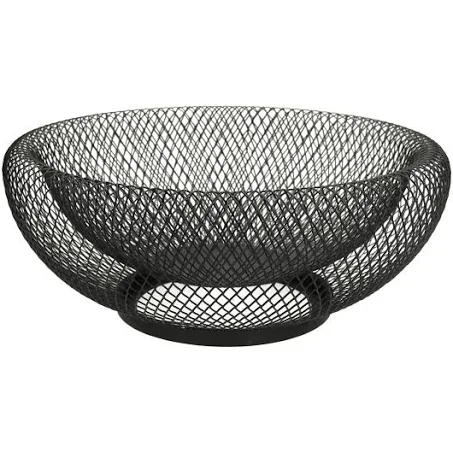 SCHAAL STEVEN ZWART METAAL GROOT ()